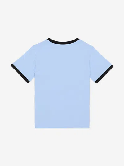 Balmain Boys Logo T-shirt In Blue