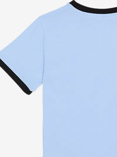 Balmain Boys Logo T-shirt In Blue