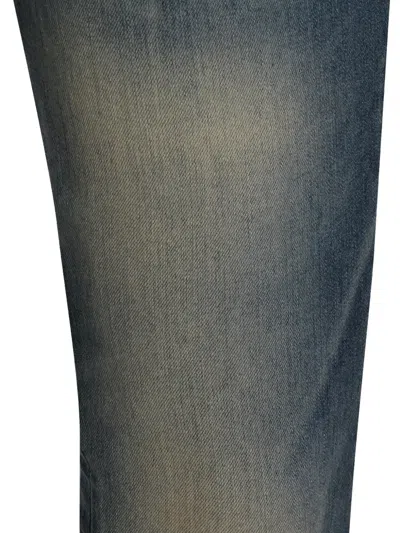 Diesel Logo-patch Flared Jeans In Blue