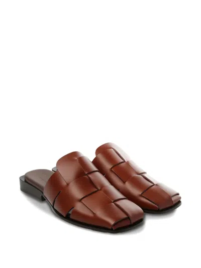 Hereu Woven Mules In Brown