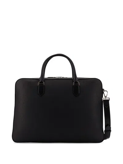 Tom Ford Top Handle Briefcase In Black