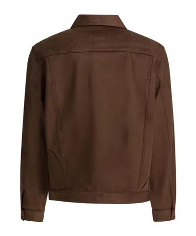 Needles Cropped Structured Jacket With Classic Collar In Brown