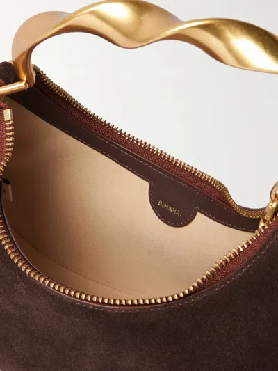 Simkhai Nixi Suede Tote Bag In Brown