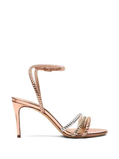 Casadei Julia Andromedea Embellished Ankle Strap Sandals In Pink