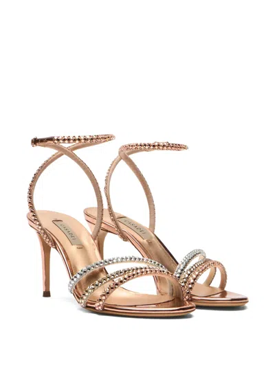 Casadei Julia Andromedea Embellished Ankle Strap Sandals In Pink