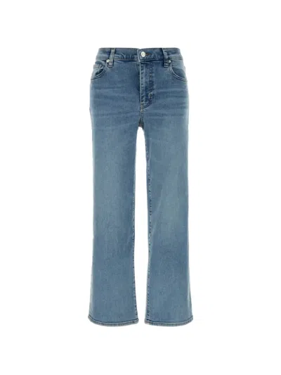 Frame Le Pixie Slim Palazzo High-rise Wide-leg Stretch Jeans In Blue