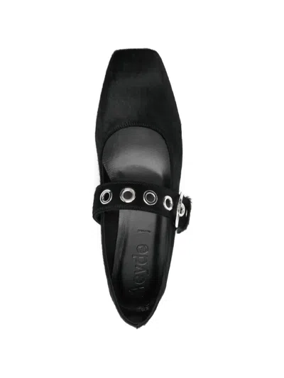 UMA 孔眼小马毛高跟鞋