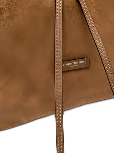 Gianni Chiarini Drawstring Rucksack Backpack In Brown