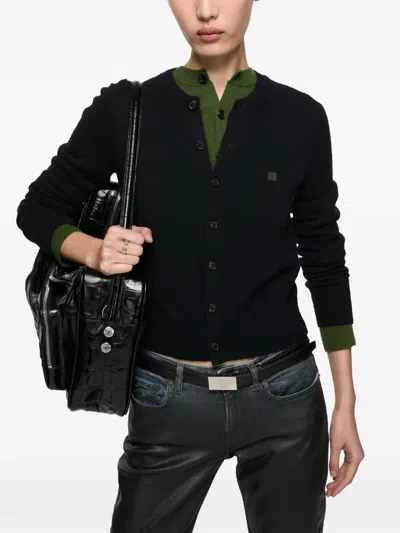 Acne Studios Logo-debossed Cut-out Ring In White