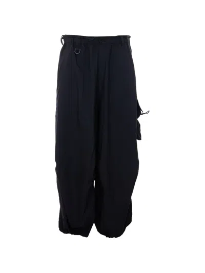 Y-3 Elasticated Cargo Track Pants In Black