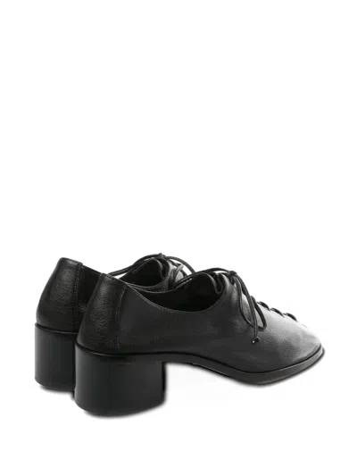 Hereu Lace-up Block-heel Pumps In Black