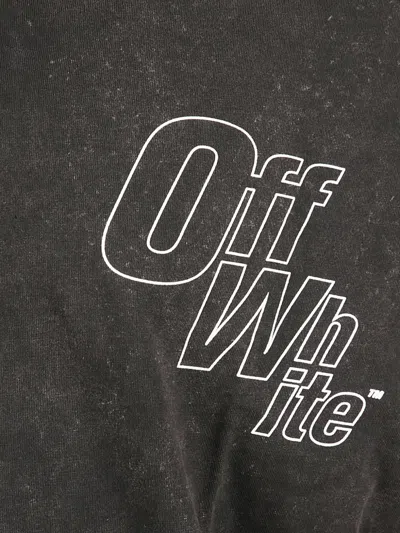 Off-white Half-zip Long-sleeved Sweater In Multi