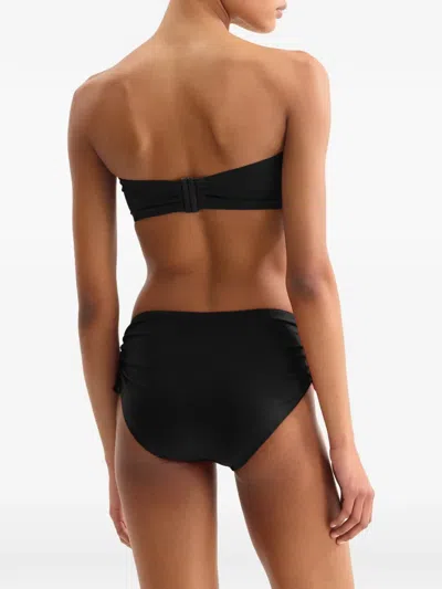 Eres Drawstring Mid-rise Bikini Briefs In Black