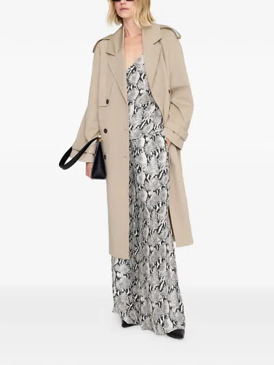 Anine Bing Python V-neck Top In Multi