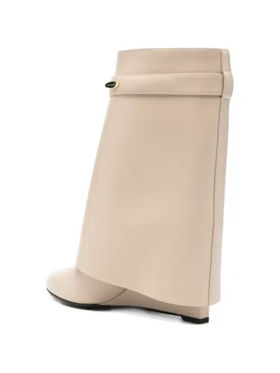 Givenchy Shark Heel Ankle Boot In Neutral