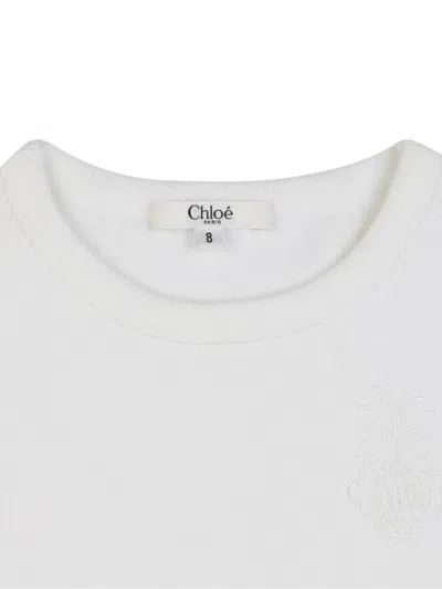Chloé Embroidered Top In White