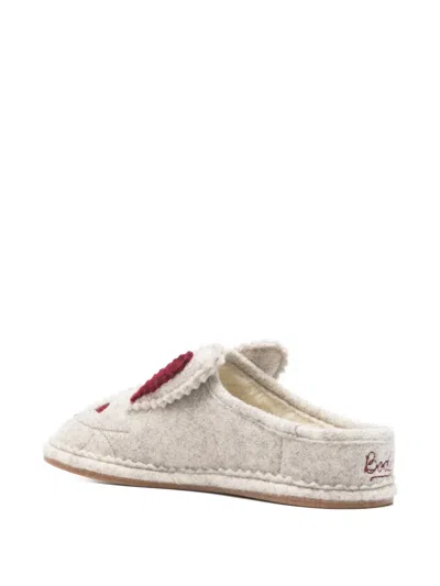 Bode Rabbit Slippers In Gray