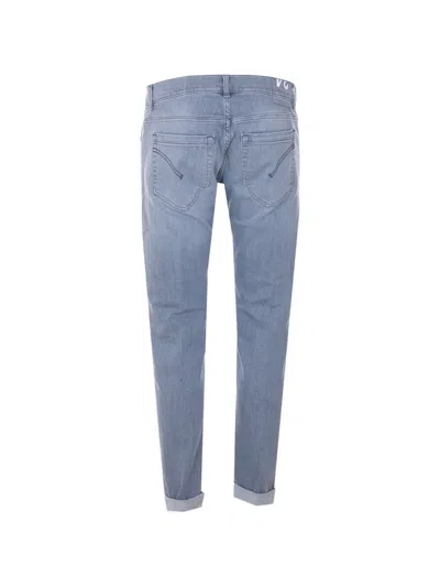 Dondup Button Five-pocket Jeans In Blue