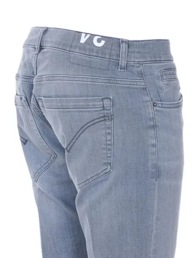 Dondup Button Five-pocket Jeans In Blue
