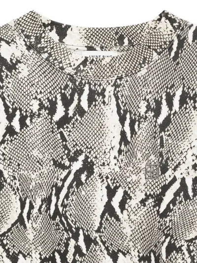 Anine Bing Sweatshirt Aus Pythonleder In Multi