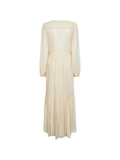 Isabel Marant Étoile Isabel Marant Etoile Briane Long Ecru Dress In White