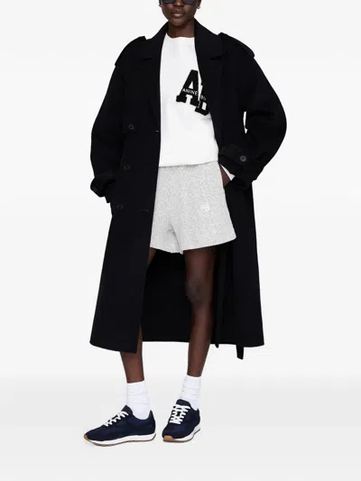 Anine Bing Tailored Shorts Featuring Practical Side Pockets In White