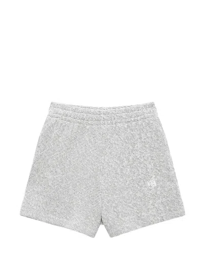 Anine Bing Tailored Shorts Featuring Practical Side Pockets In White
