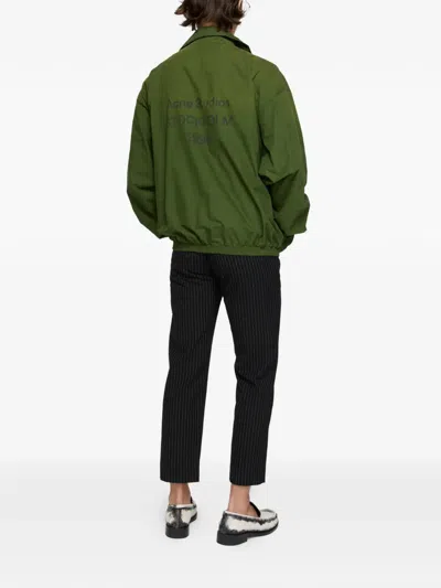 Acne Studios Full-zip Jacket In Green