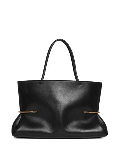Givenchy Pinch Squeezed Horizontal Tote Bag In Nappa Leather In Black