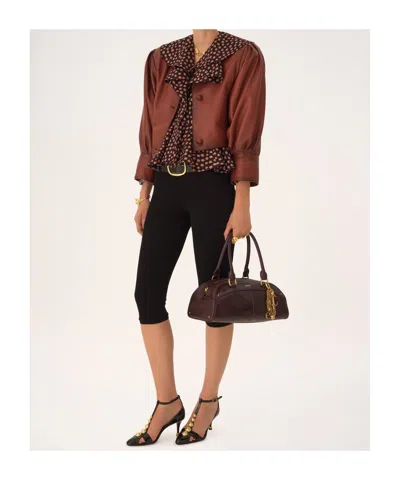 Chloé Chloe Icon East West Leather Shoulder Bag In Brown