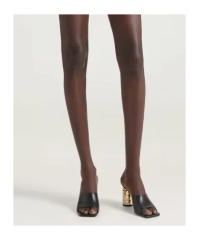 Givenchy Leather Sandals Open Squared Toe Heel In Multi