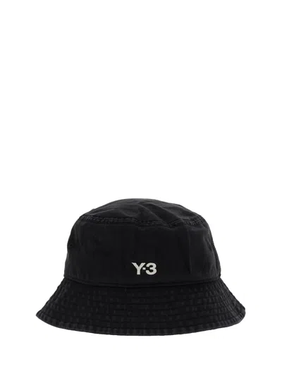 Y-3 Adidas Bucket Hat In Black