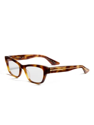 Khaite Rectangle Frame Glasses In Multi