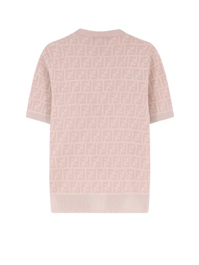 Fendi Ff Wool And Silk Sweater In Multi