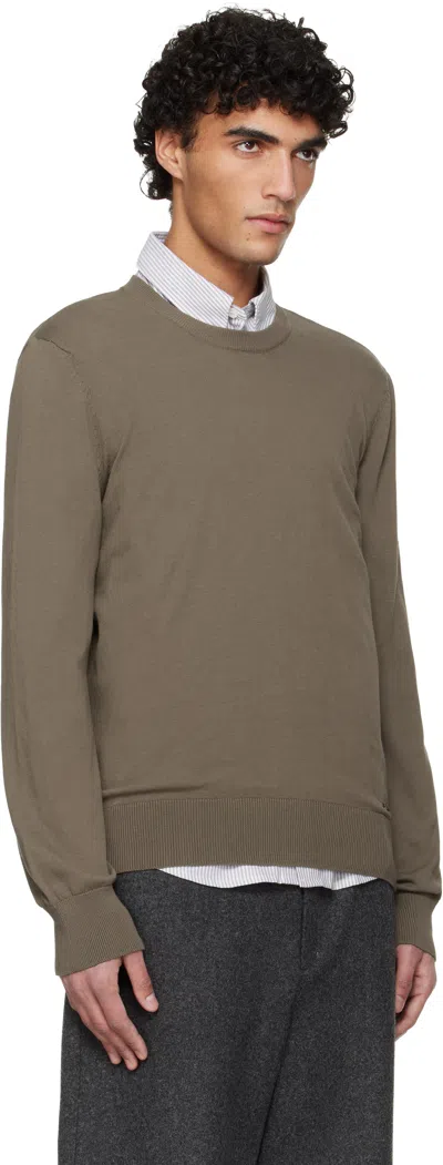 A.p.c. A. P.c. Minimalist Pullover Sweater For Men In Brown