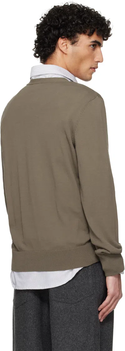 A.p.c. A. P.c. Minimalist Pullover Sweater For Men In Brown