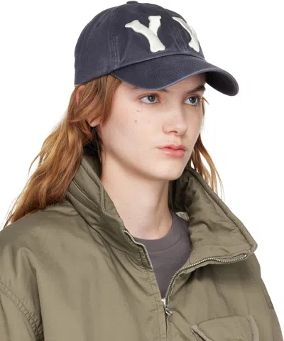Open Yy Embroidered Baseball Cap In Blue