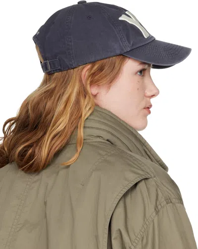 Open Yy Embroidered Baseball Cap In Blue