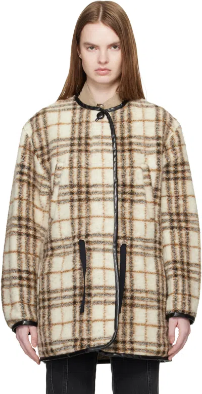 Isabel Marant Étoile Check Patterned Ullana Jacket In Brown
