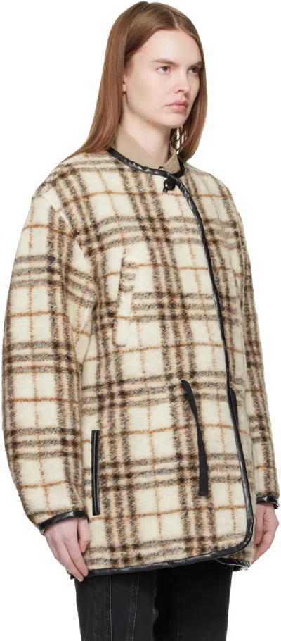 Isabel Marant Étoile Check Patterned Ullana Jacket In Brown