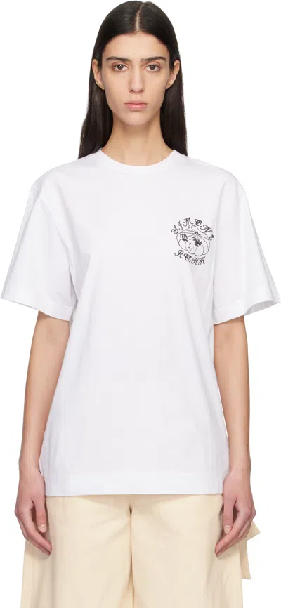 Simone Rocha Dim Sum Logo Print T-shirt In White