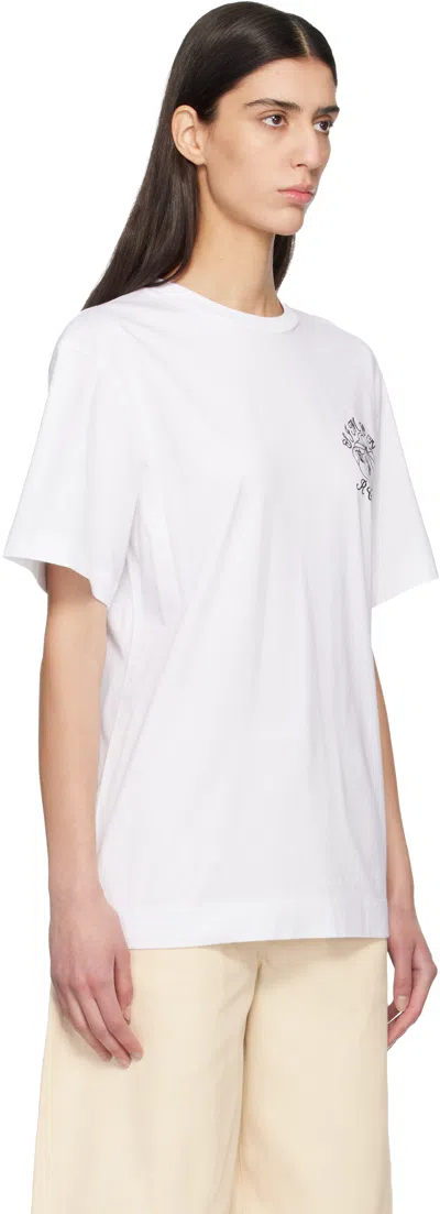 Simone Rocha Dim Sum Logo Print T-shirt In White