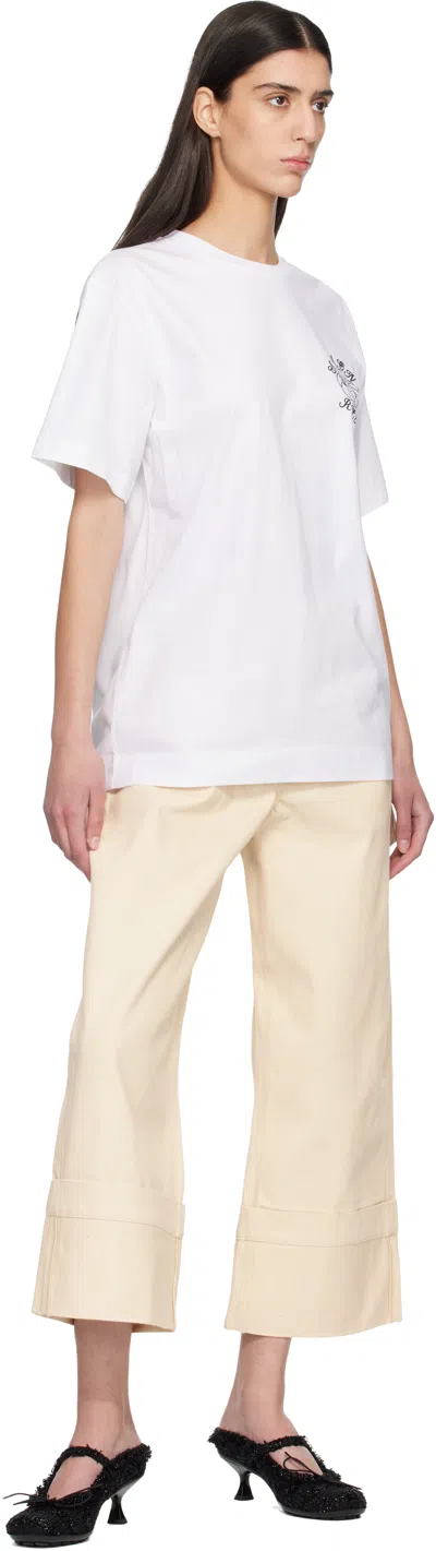 Simone Rocha Dim Sum Logo Print T-shirt In White