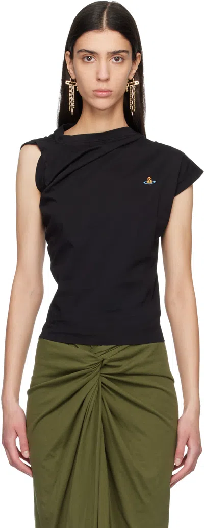 Vivienne Westwood Asymmetric Short-sleeved T-shirt In Black