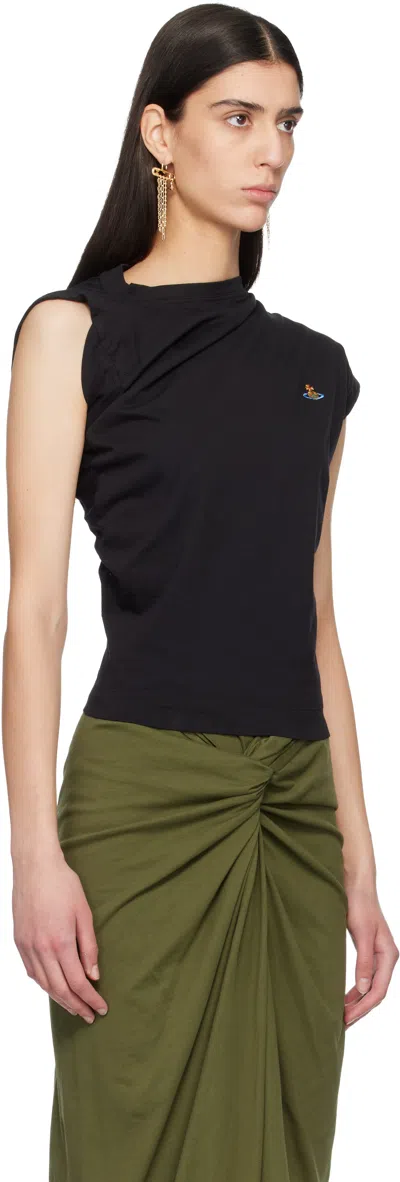 Vivienne Westwood Asymmetric Short-sleeved T-shirt In Black