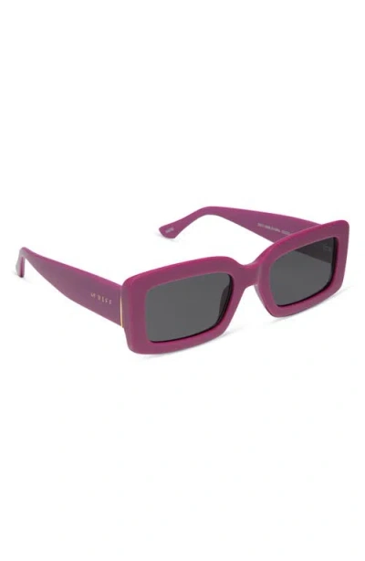 Diff Katie 52mm Gradient Rectangle Sunglasses In Purple