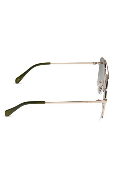 Diff Leo Aviator Sunglasses In Gold