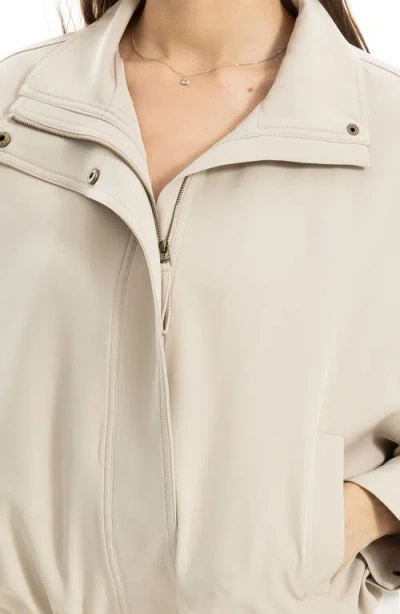 Max Studio Bubble Hem Jacket In Neutral