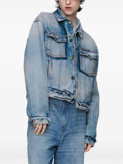 Maison Margiela Light Blue Cotton Denim Jacket