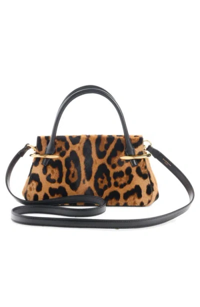 Givenchy Pinch Mini Embellished Leopard-print Calf-hair Shoulder Bag In Multi